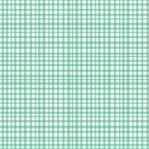 Almost Gingham - Emerald - green check
