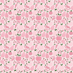 Pink | Farm Fruits | Pastel | Ditsy ©designsbyroochita