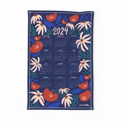 2024 Calendar Tea Towel
