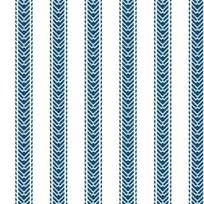 Collar Ticking Stripe - Classic Blue