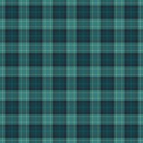 Headmaster Plaid Dark Teal Blue