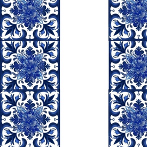 Blue tiles,porcelain,majolica,Sicilian art