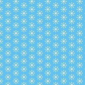 Retro Snowflakes Blue | Sm.
