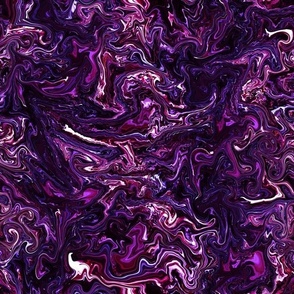 Faux paint pour marbled effect, deep aubergine rich velvet tones nondirectional medium