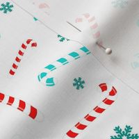 Medium Scale Candy Canes and Snowflakes Baby It's Cold Outside Collection