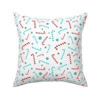 Medium Scale Candy Canes and Snowflakes Baby It's Cold Outside Collection