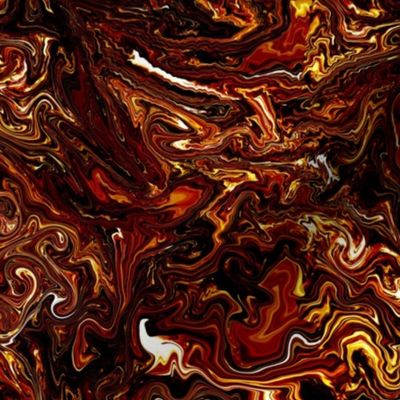 Faux marbled effect in the fire out, reds and deep browns medium nondirectional 