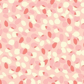 Monochromatic pink layered dots