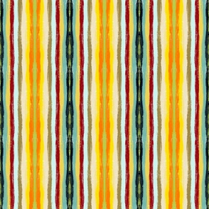 Scratchy handdrawn vertical stripes small Bright yellow, green, black summer spring