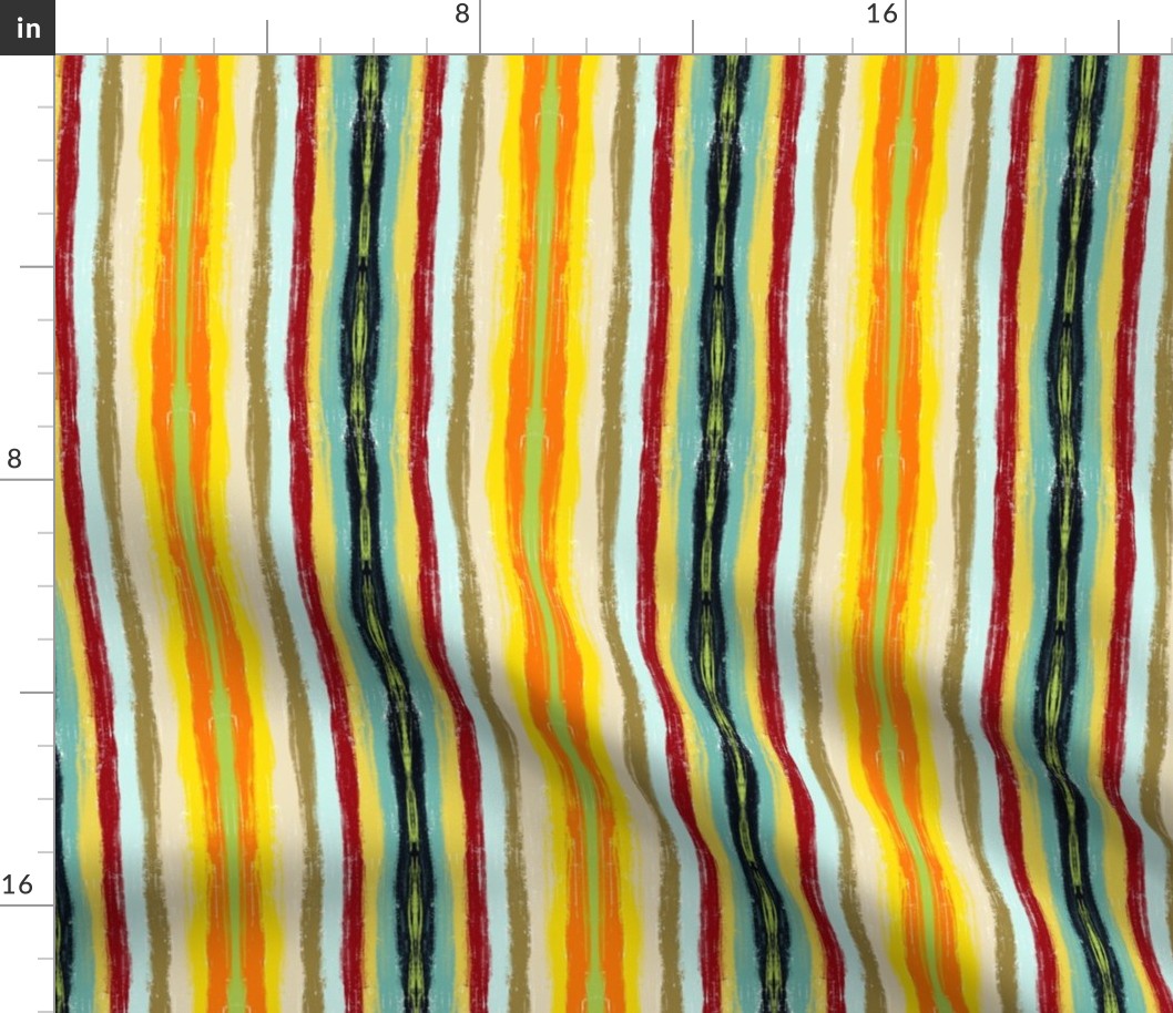 Scratchy handdrawn vertical stripes small Bright yellow, green, black summer spring