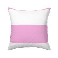 6 inch pink and white stripe horizontal