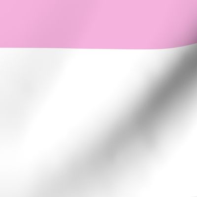 6 inch pink and white stripe horizontal