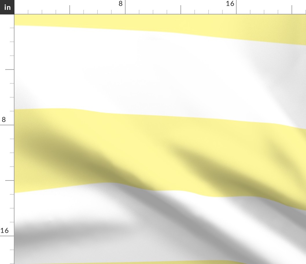 6 inch yellow and white stripe horizontal