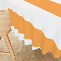 6 inch orange and white stripe horizontal