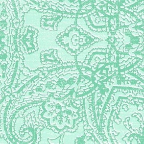 large victorian damask in mint