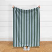 Elegant Stripes (Small) -  Sky Blue, Pine Green, White and Khaki   (TBS180)