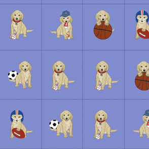 Sports Puppy Cutouts