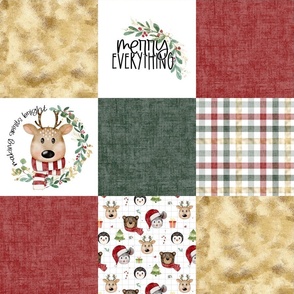 Christmas//Merry Everything - Wholecloth Cheater Quilt