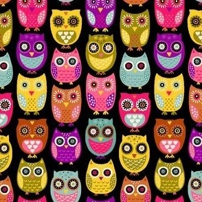 Owls - black