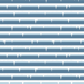 (M) Icicles stripes blue