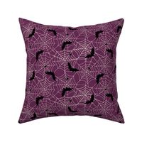 Bats and spider webs - purple