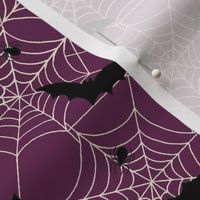 Bats and spider webs - purple