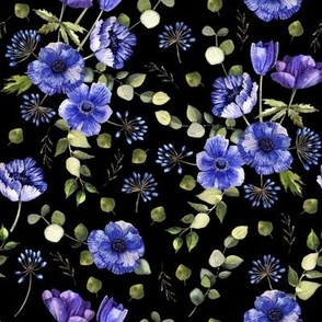 blue anemones