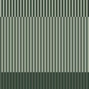 Large scale • Modern stripes - green