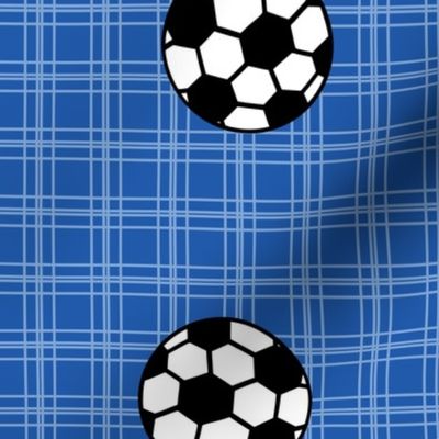 blue soccer balls