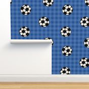 blue soccer balls