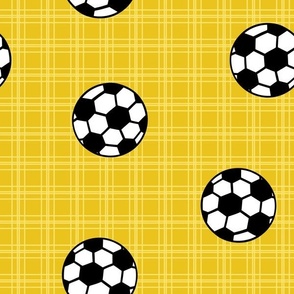yellow soccer balls
