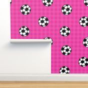 pink soccer balls