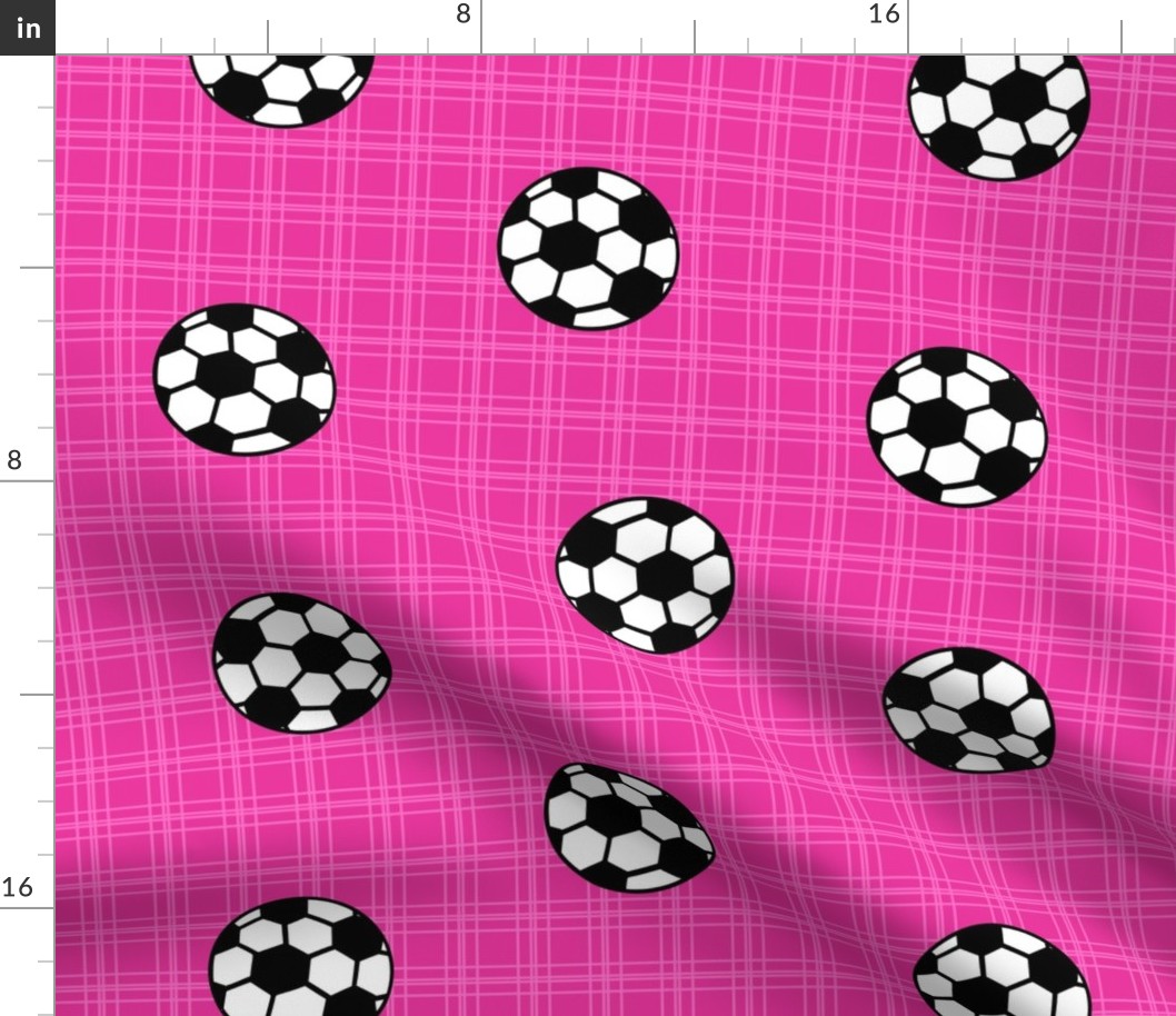 pink soccer balls