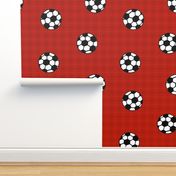 red soccer balls