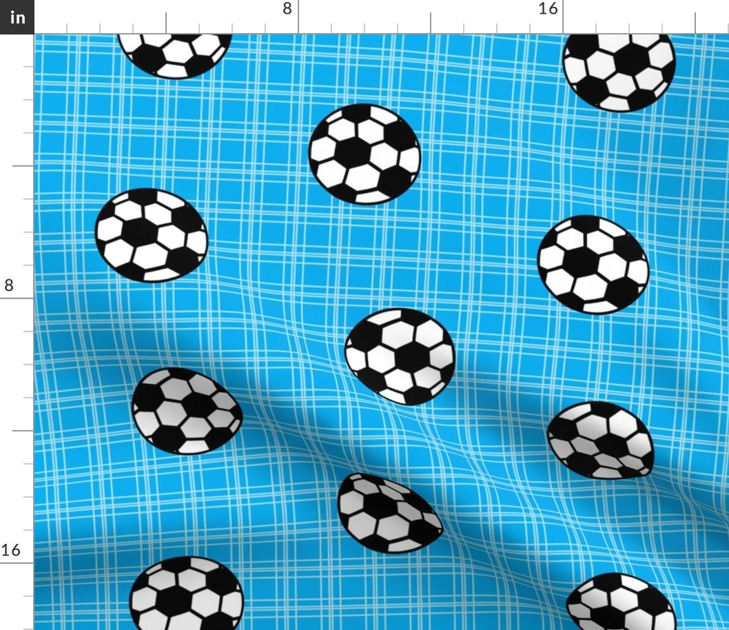 sky blue soccer balls