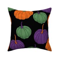 Pumpkins-Halloween-orange-purple-green