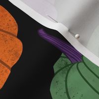 Pumpkins-Halloween-orange-purple-green