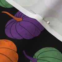 Pumpkins-Halloween-trick or treat-purple-orange-green