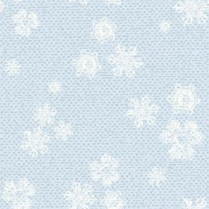 Neutral Snowflakes Coordinate - Sky Blue (medium)