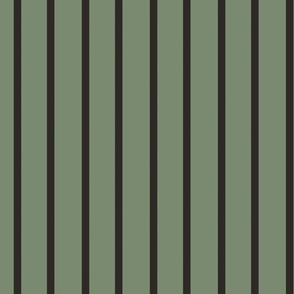 Vintage green and gray stripes