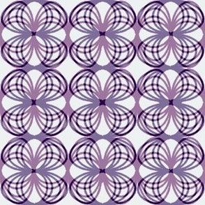 Flower Spiral in purple and lavender