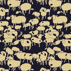 Many Sheep, duotone 