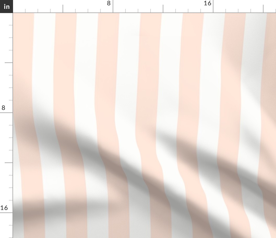 1.5" Vertical Stripe: Blush Peach Basic Stripe