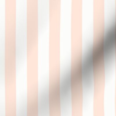 3/4" Vertical Stripe: Blush Peach Basic Stripe