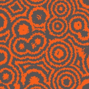 Orange and Gray geometric