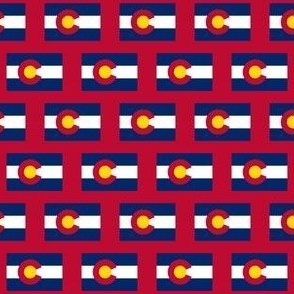 SMALL colorado flag fabric - state flag, usa, flags
