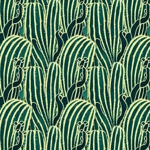 Art Deco Cactus Abstract Print