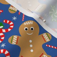 Gingerbread Men with Christmas Candies