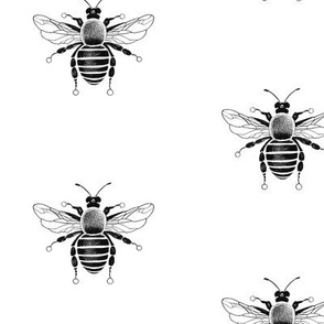 Black and White Bees