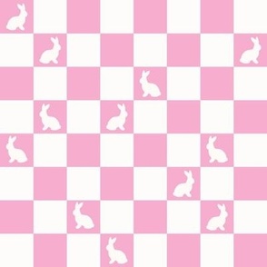 Pink Checkerboard Bunnies_8x8
